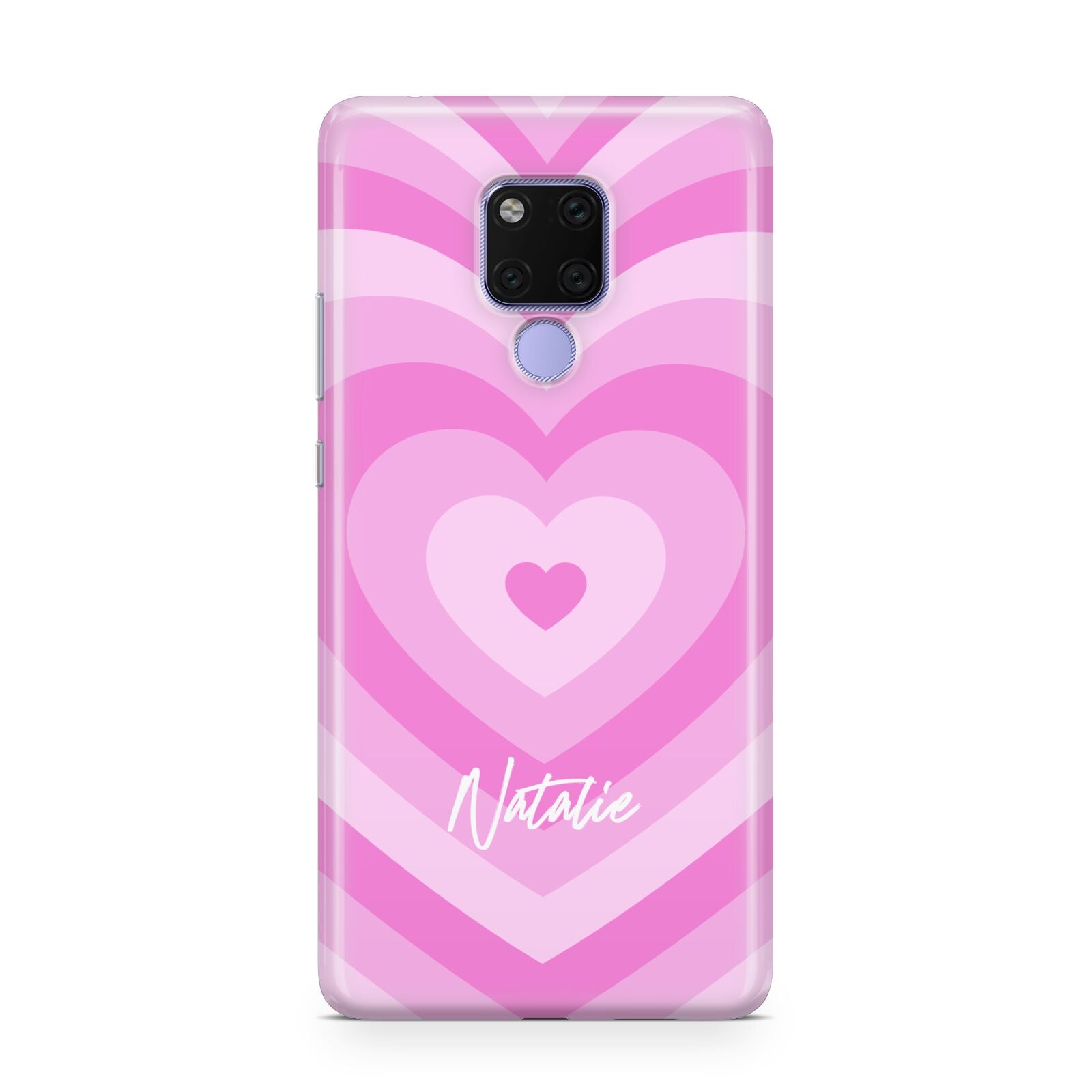 Personalised Pink Heart Huawei Mate 20X Phone Case