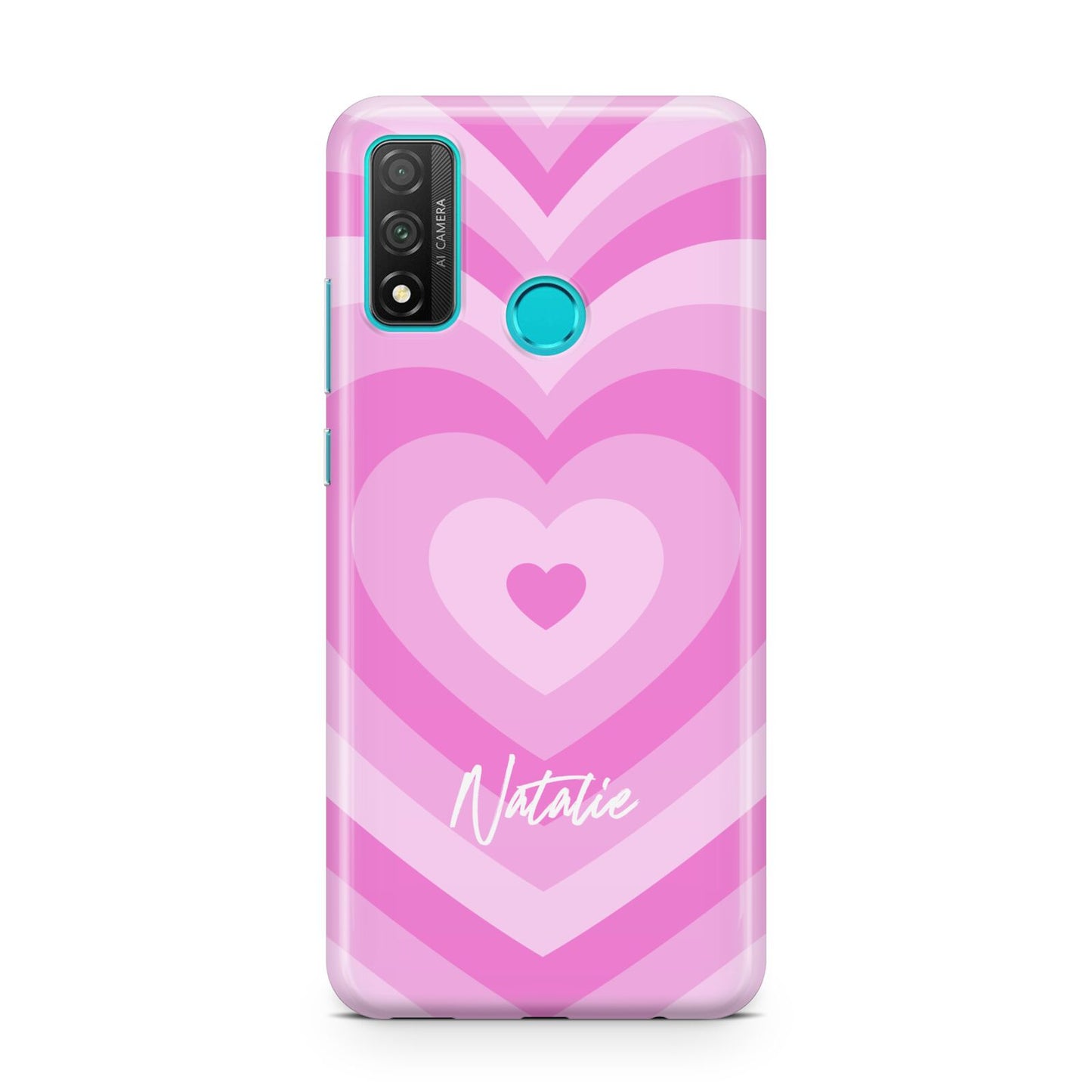 Personalised Pink Heart Huawei P Smart 2020