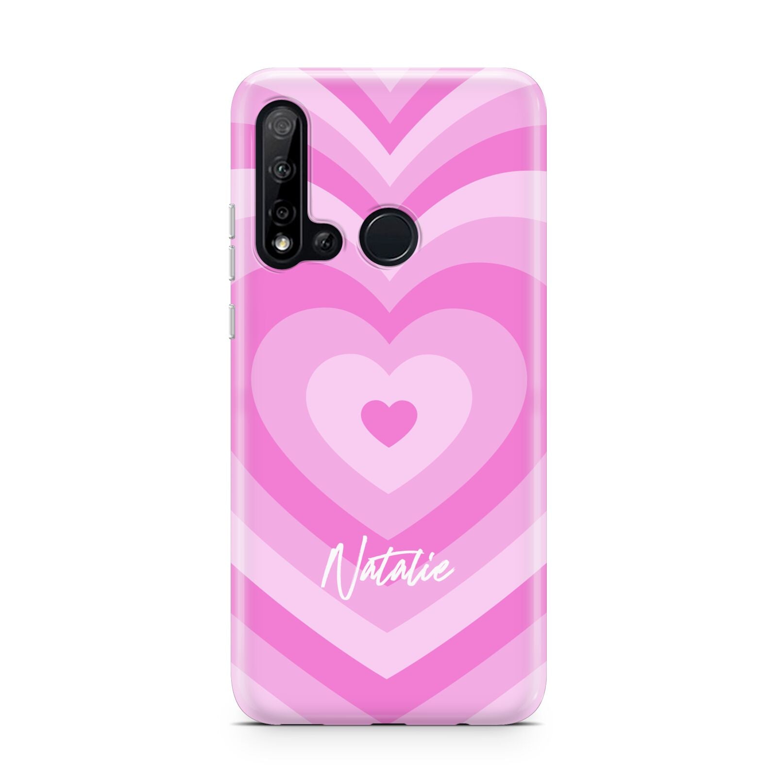 Personalised Pink Heart Huawei P20 Lite 5G Phone Case