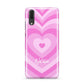 Personalised Pink Heart Huawei P20 Phone Case