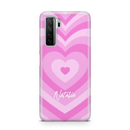 Personalised Pink Heart Huawei P40 Lite 5G Phone Case
