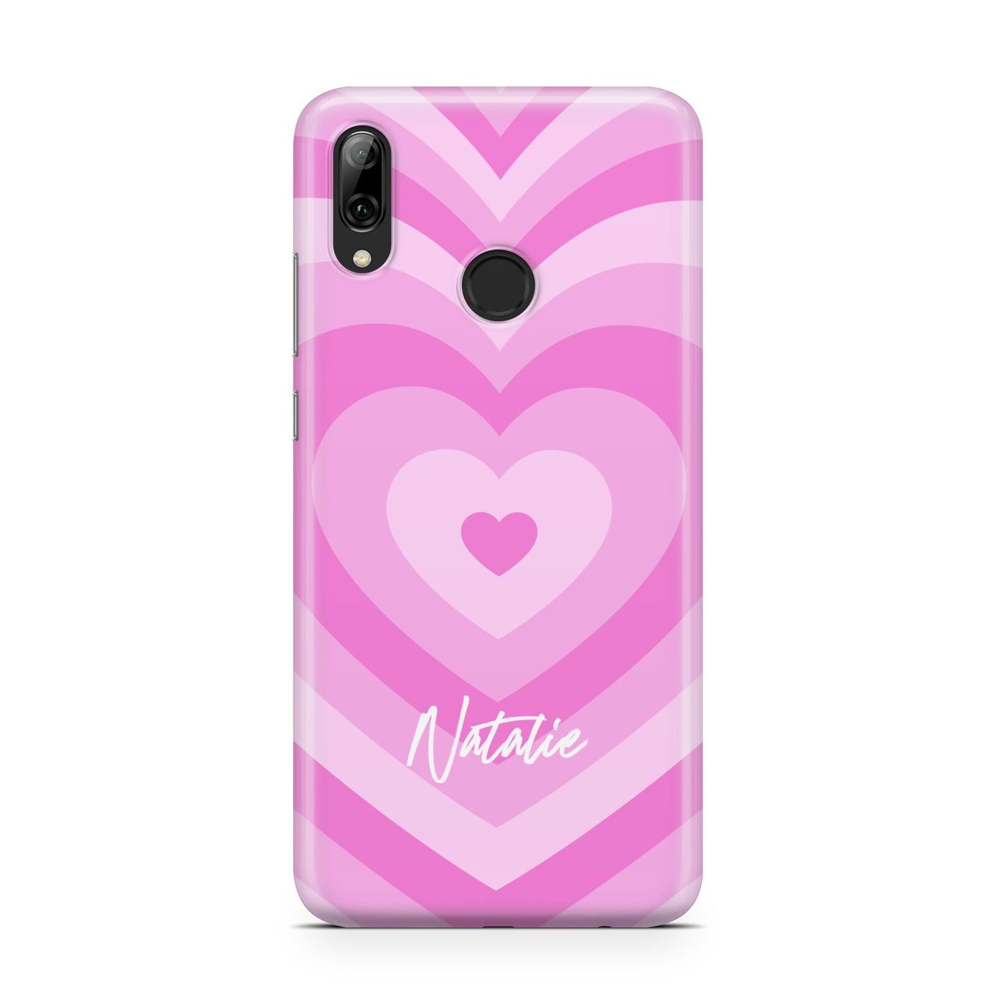 Personalised Pink Heart Huawei Y7 2019