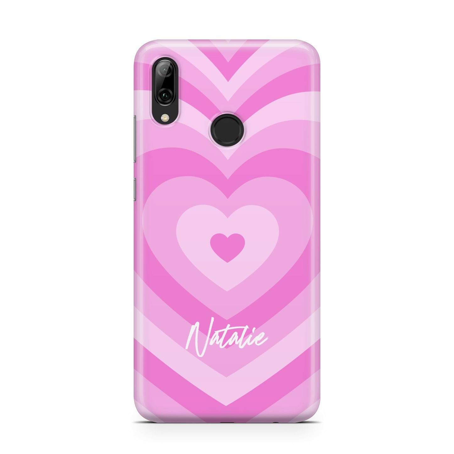 Personalised Pink Heart Huawei Y7 2019