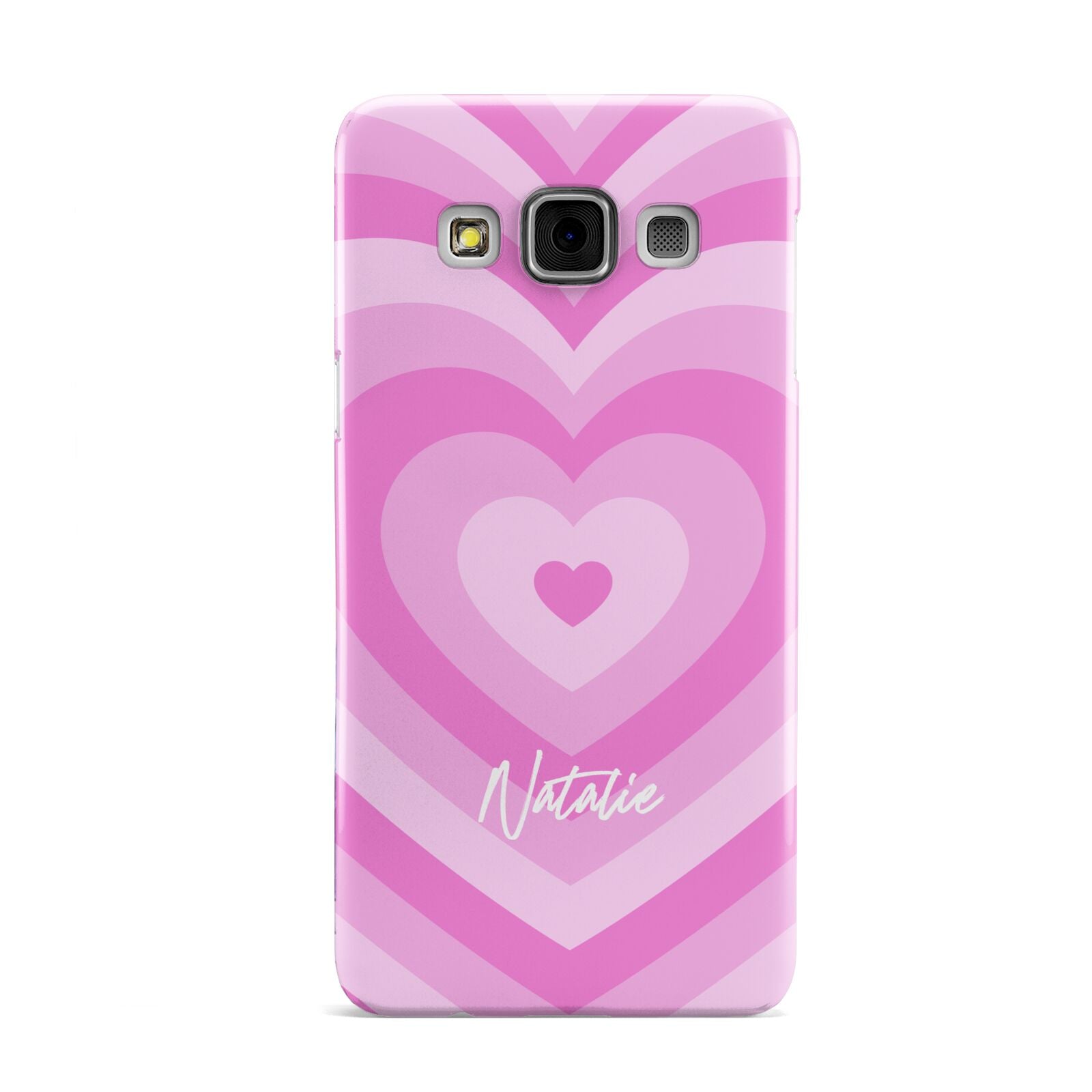 Personalised Pink Heart Samsung Galaxy A3 Case