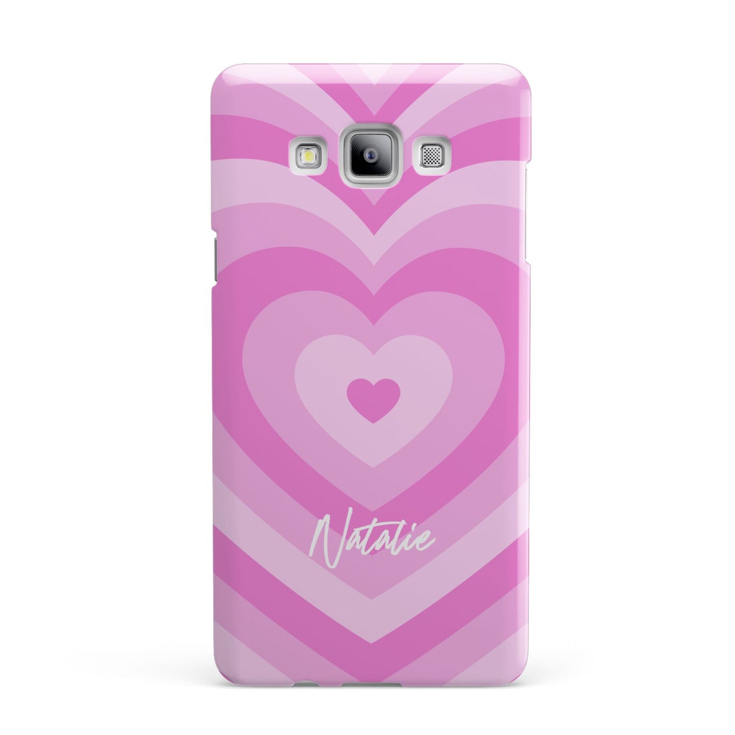 Personalised Pink Heart Samsung Galaxy A7 2015 Case