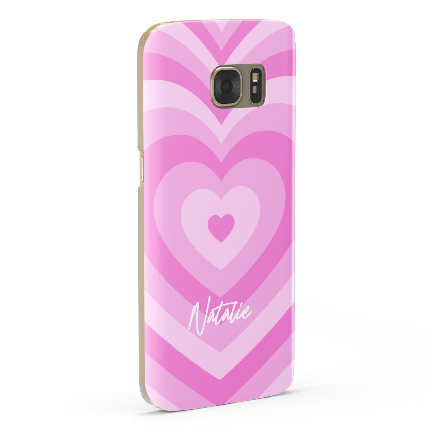Personalised Pink Heart Samsung Galaxy Case Fourty Five Degrees