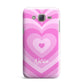 Personalised Pink Heart Samsung Galaxy J7 Case