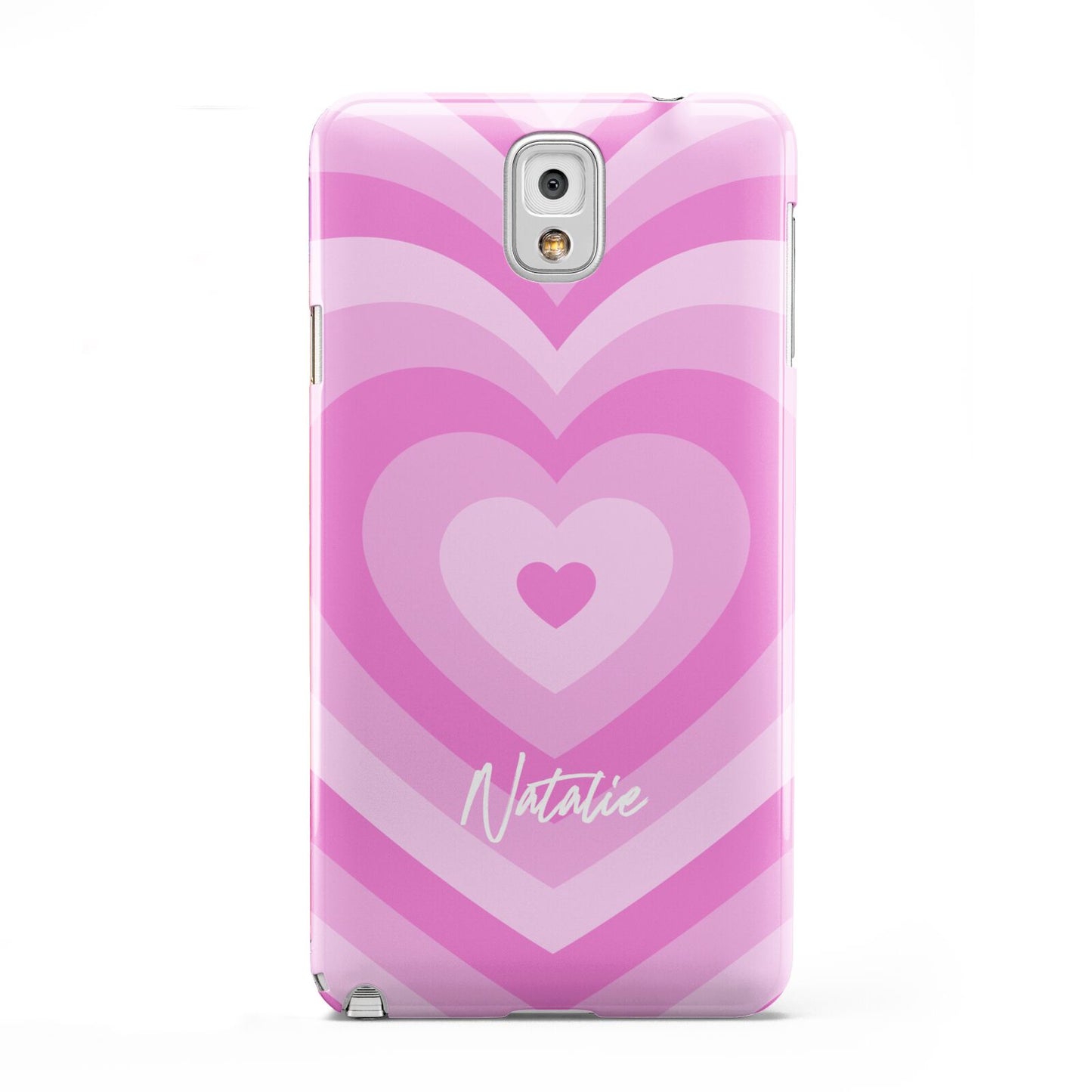 Personalised Pink Heart Samsung Galaxy Note 3 Case