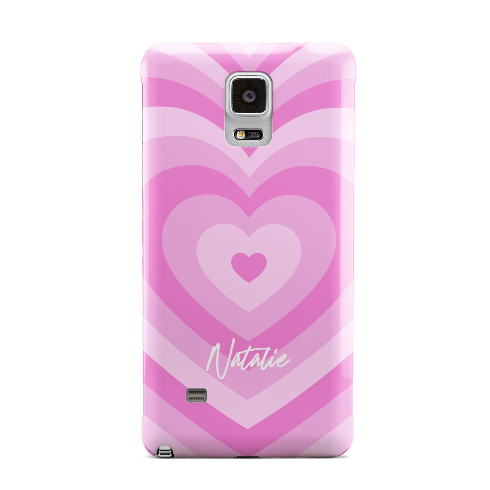 Personalised Pink Heart Samsung Galaxy Note 4 Case