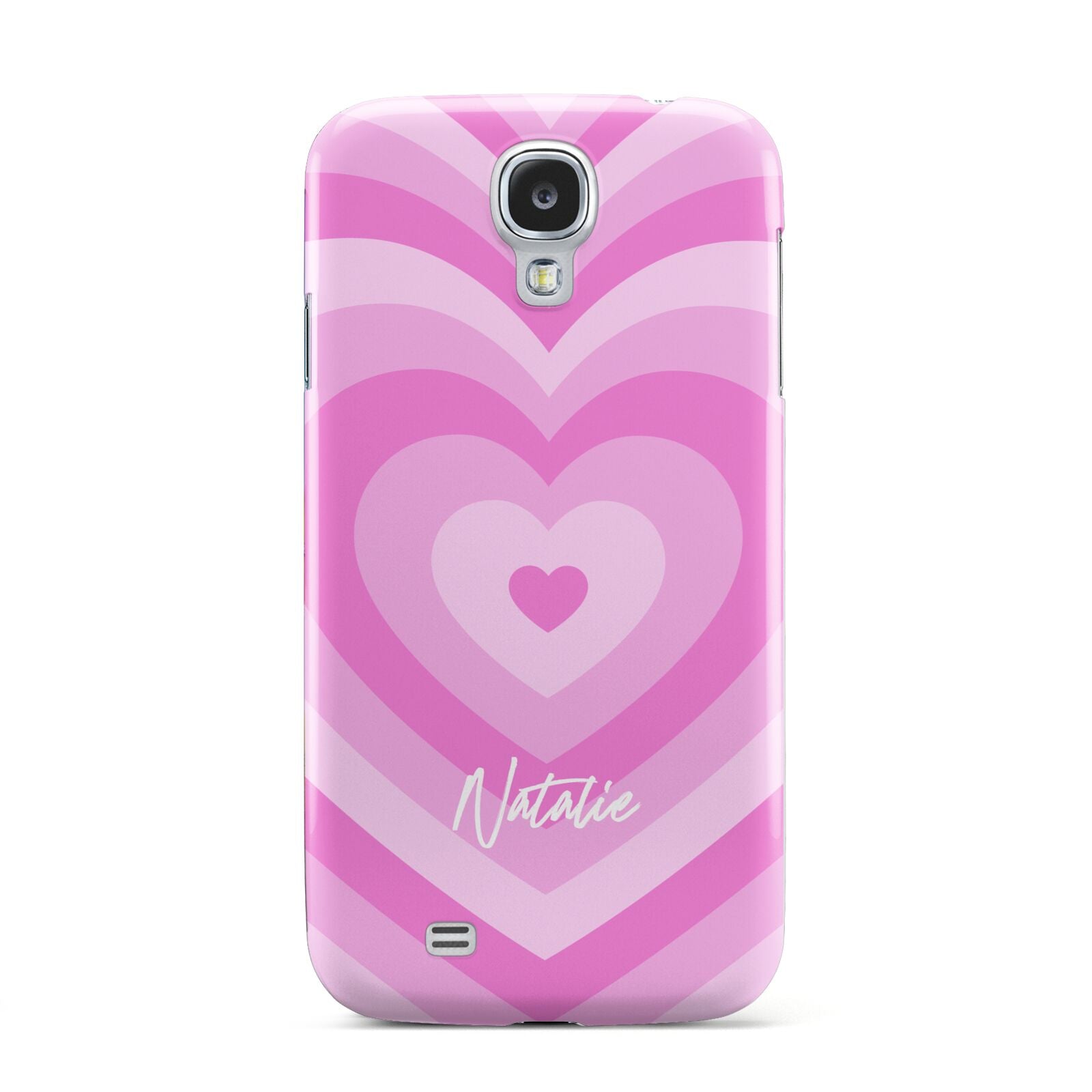 Personalised Pink Heart Samsung Galaxy S4 Case