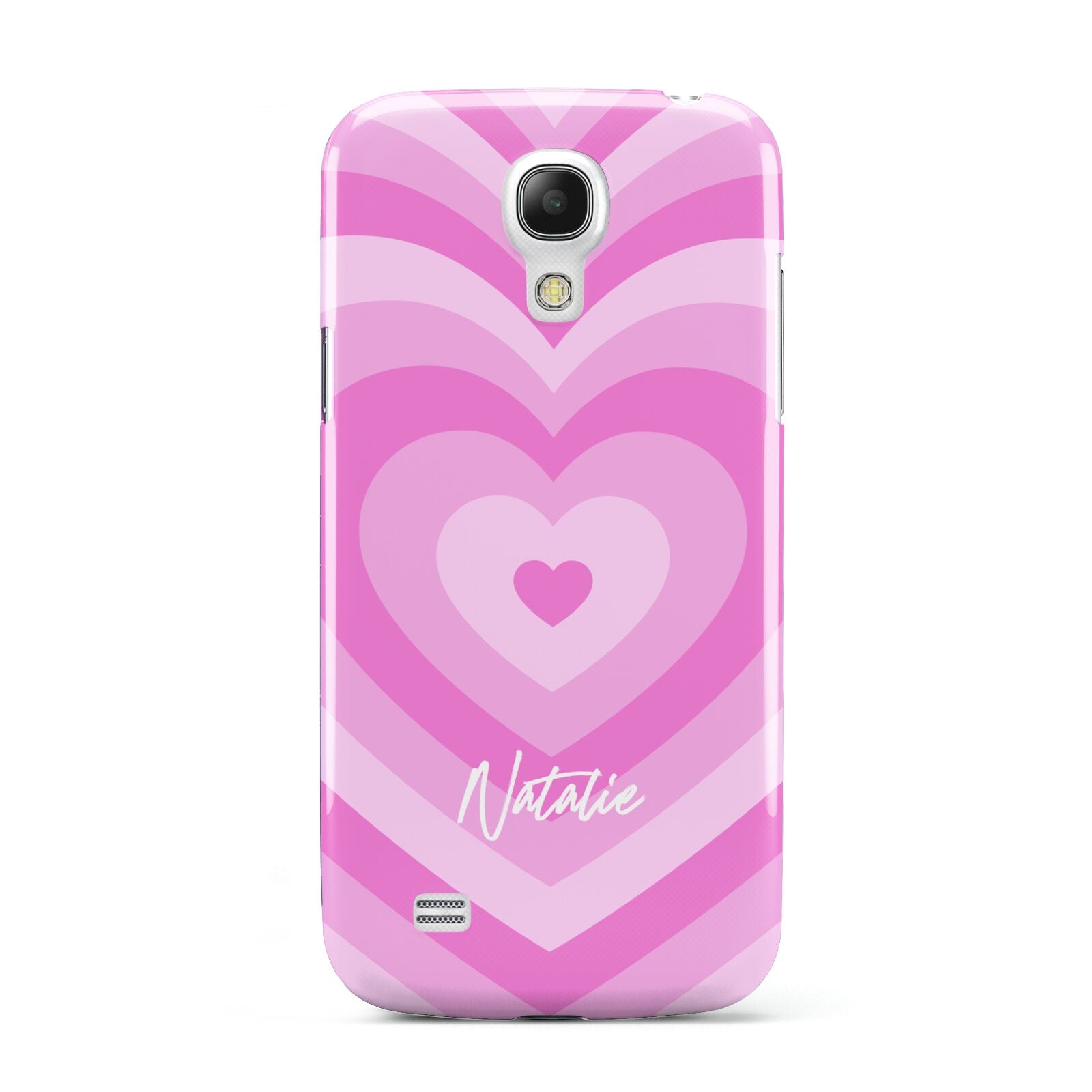 Personalised Pink Heart Samsung Galaxy S4 Mini Case