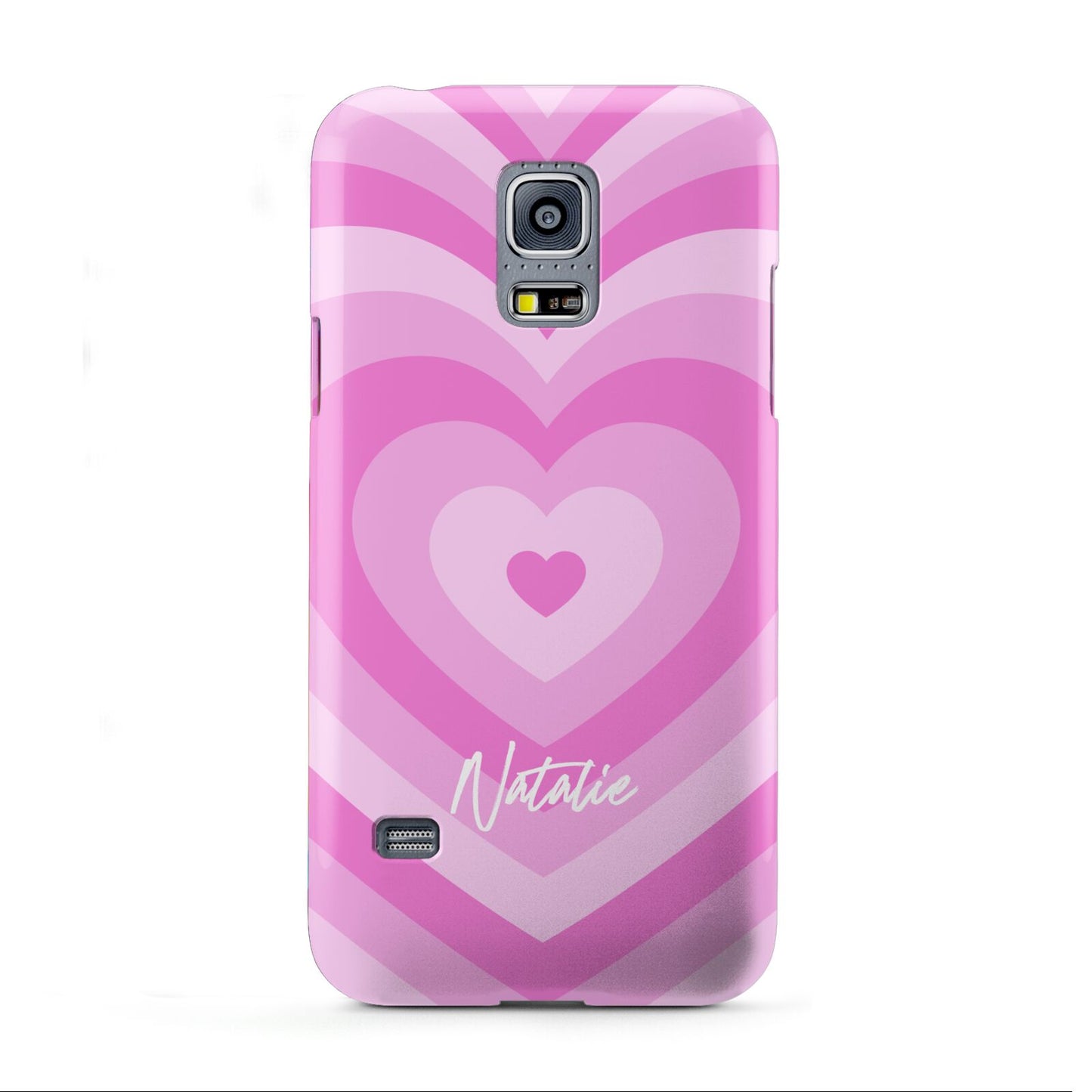 Personalised Pink Heart Samsung Galaxy S5 Mini Case