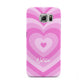 Personalised Pink Heart Samsung Galaxy S6 Case