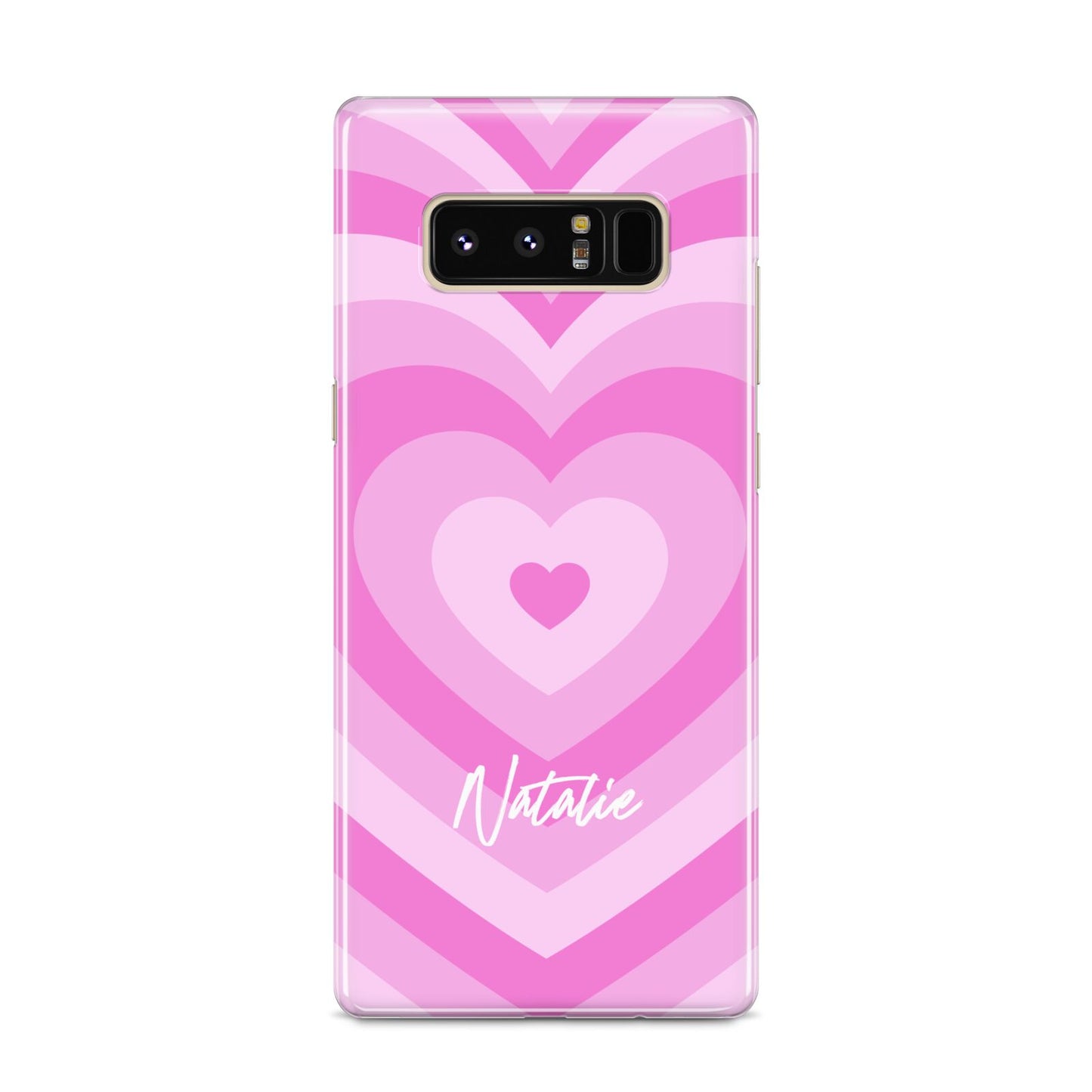 Personalised Pink Heart Samsung Galaxy S8 Case