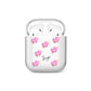 Personalised Pink Hearts AirPods Case