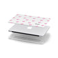 Personalised Pink Hearts Apple MacBook Case in Detail