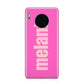 Personalised Pink Huawei Mate 30