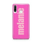 Personalised Pink Huawei P30 Lite Phone Case