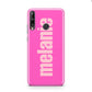 Personalised Pink Huawei P40 Lite E Phone Case