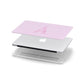 Personalised Pink Initial Apple MacBook Case in Detail