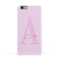 Personalised Pink Initial Apple iPhone 6 3D Snap Case
