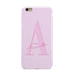 Personalised Pink Initial Apple iPhone 6 Plus 3D Tough Case