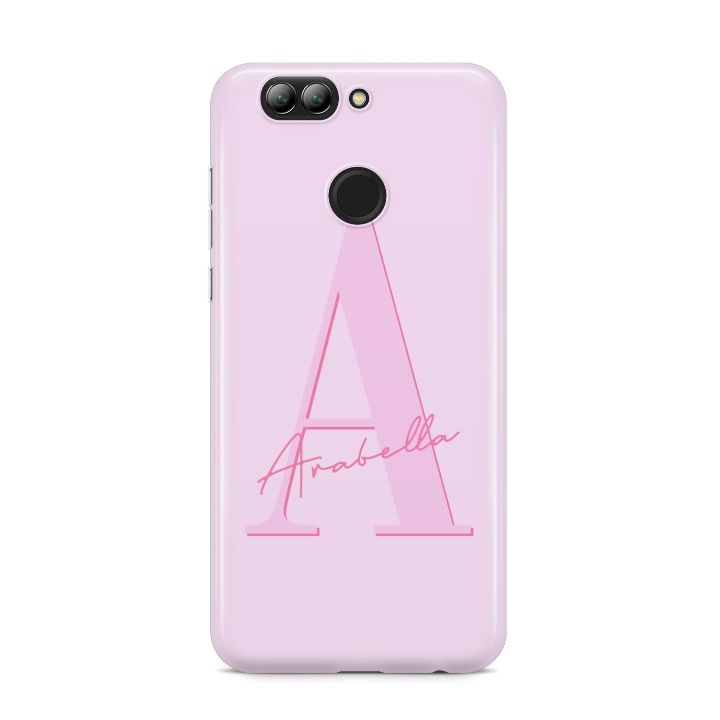 Personalised Pink Initial Huawei Nova 2s Phone Case