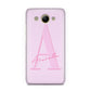 Personalised Pink Initial Huawei Y3 2017