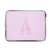 Personalised Pink Initial Laptop Bag