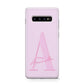 Personalised Pink Initial Protective Samsung Galaxy Case