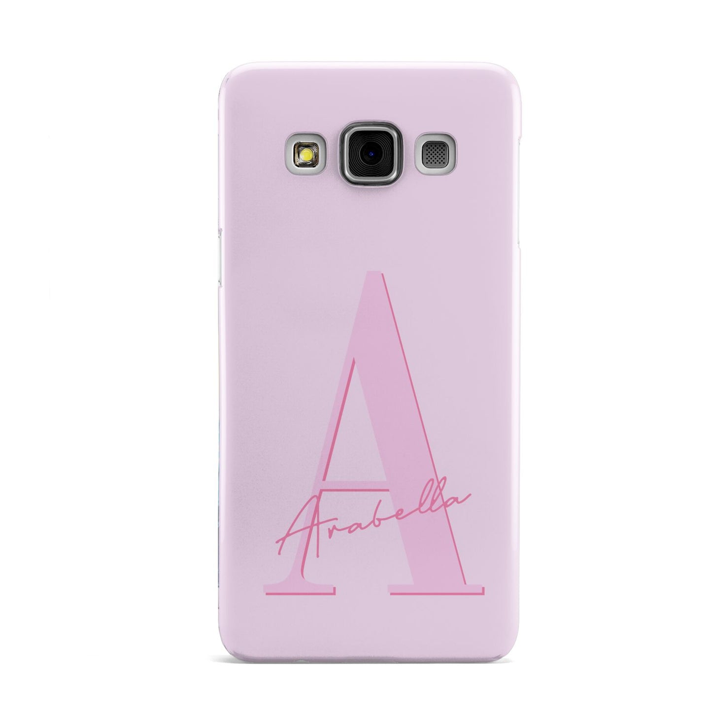 Personalised Pink Initial Samsung Galaxy A3 Case