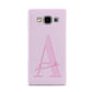 Personalised Pink Initial Samsung Galaxy A5 Case