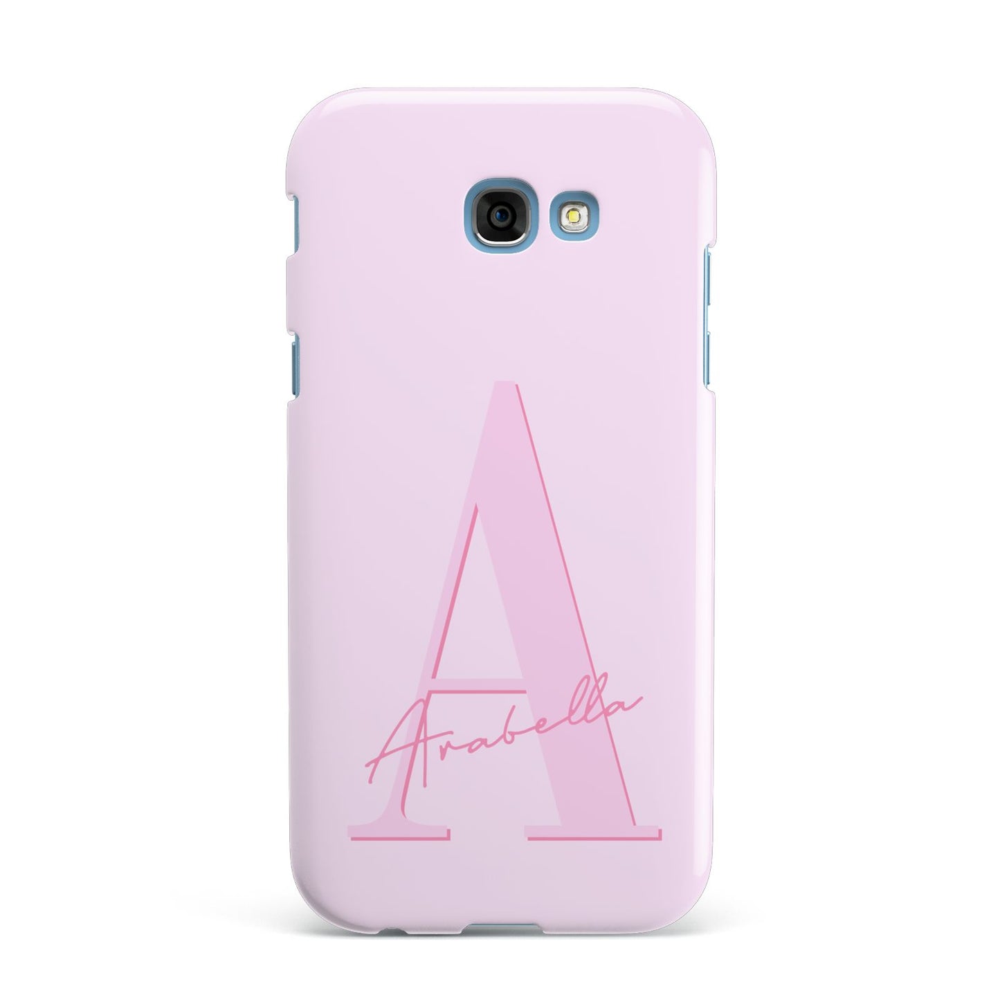 Personalised Pink Initial Samsung Galaxy A7 2017 Case