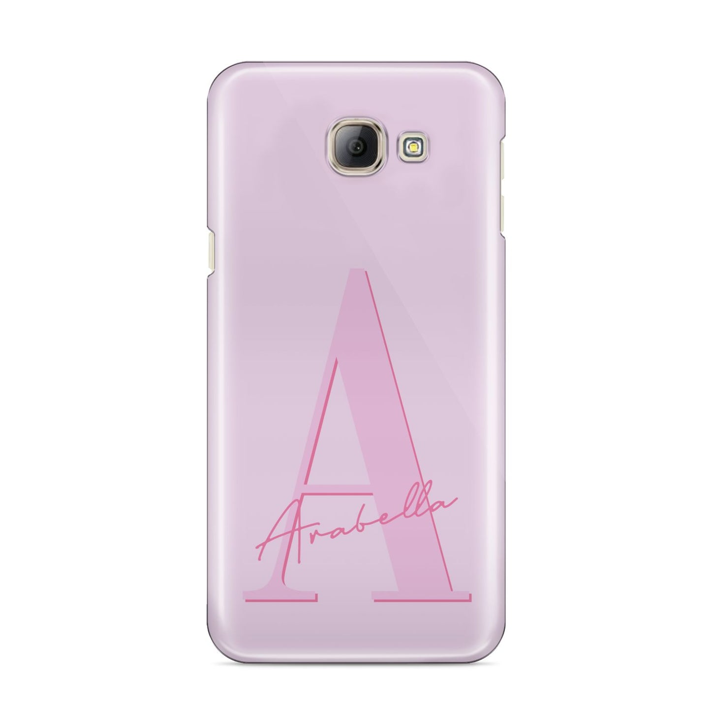 Personalised Pink Initial Samsung Galaxy A8 2016 Case