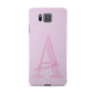 Personalised Pink Initial Samsung Galaxy Alpha Case