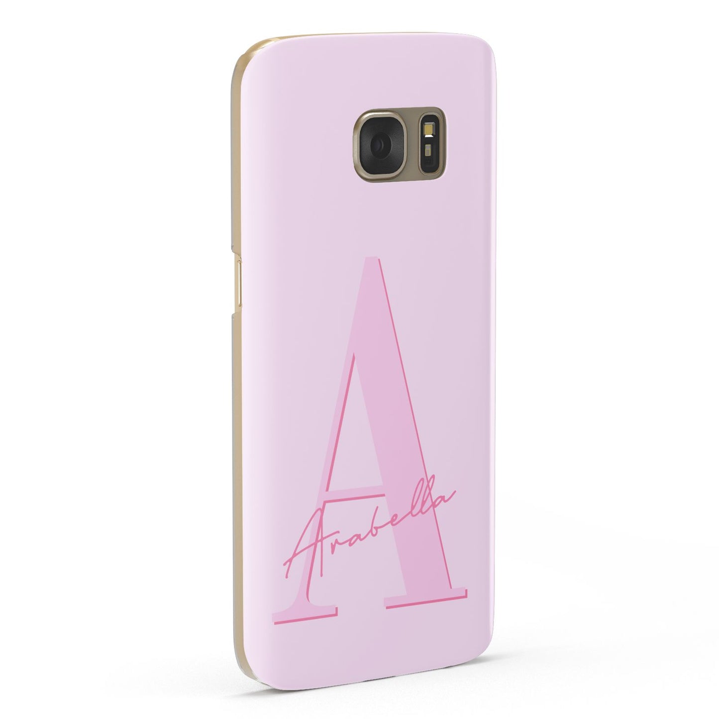 Personalised Pink Initial Samsung Galaxy Case Fourty Five Degrees