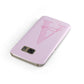 Personalised Pink Initial Samsung Galaxy Case Front Close Up