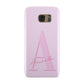 Personalised Pink Initial Samsung Galaxy Case