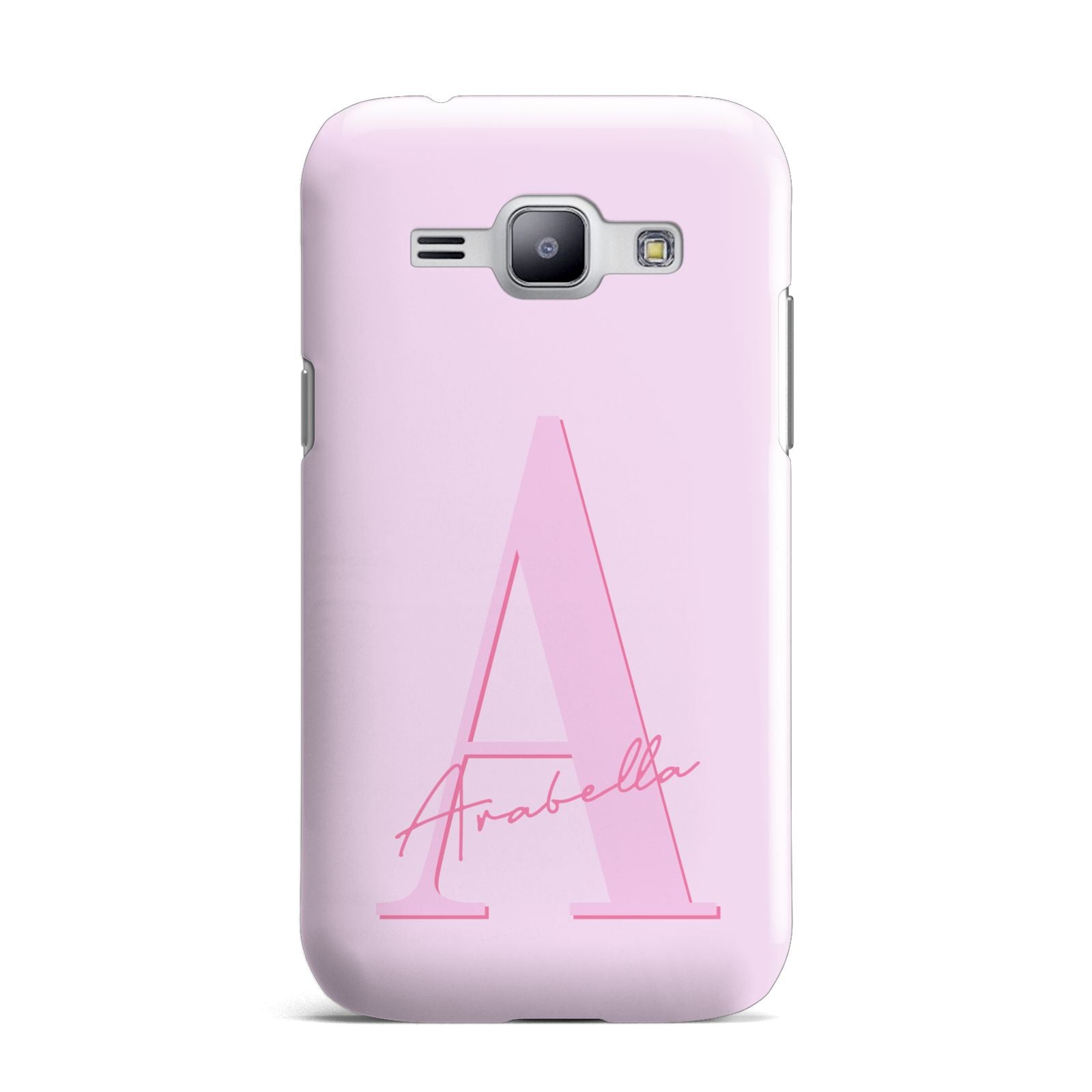 Personalised Pink Initial Samsung Galaxy J1 2015 Case
