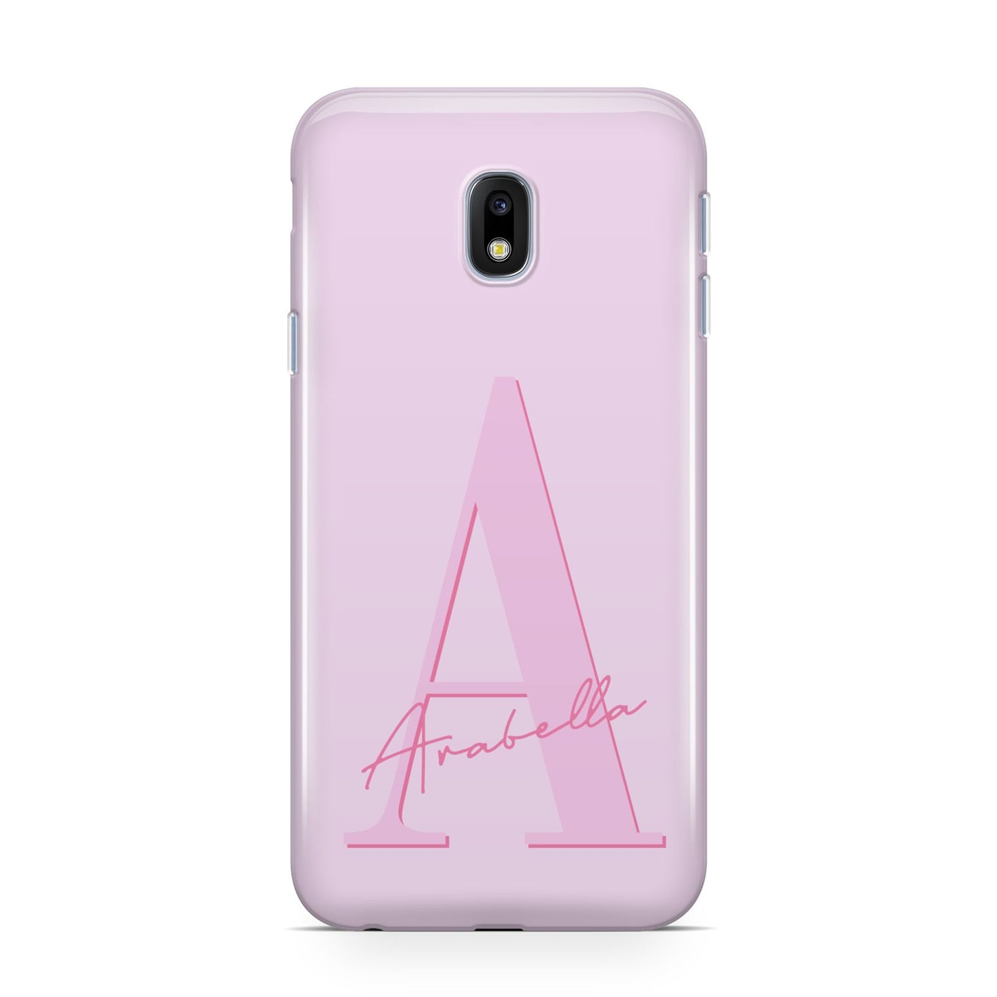 Personalised Pink Initial Samsung Galaxy J3 2017 Case