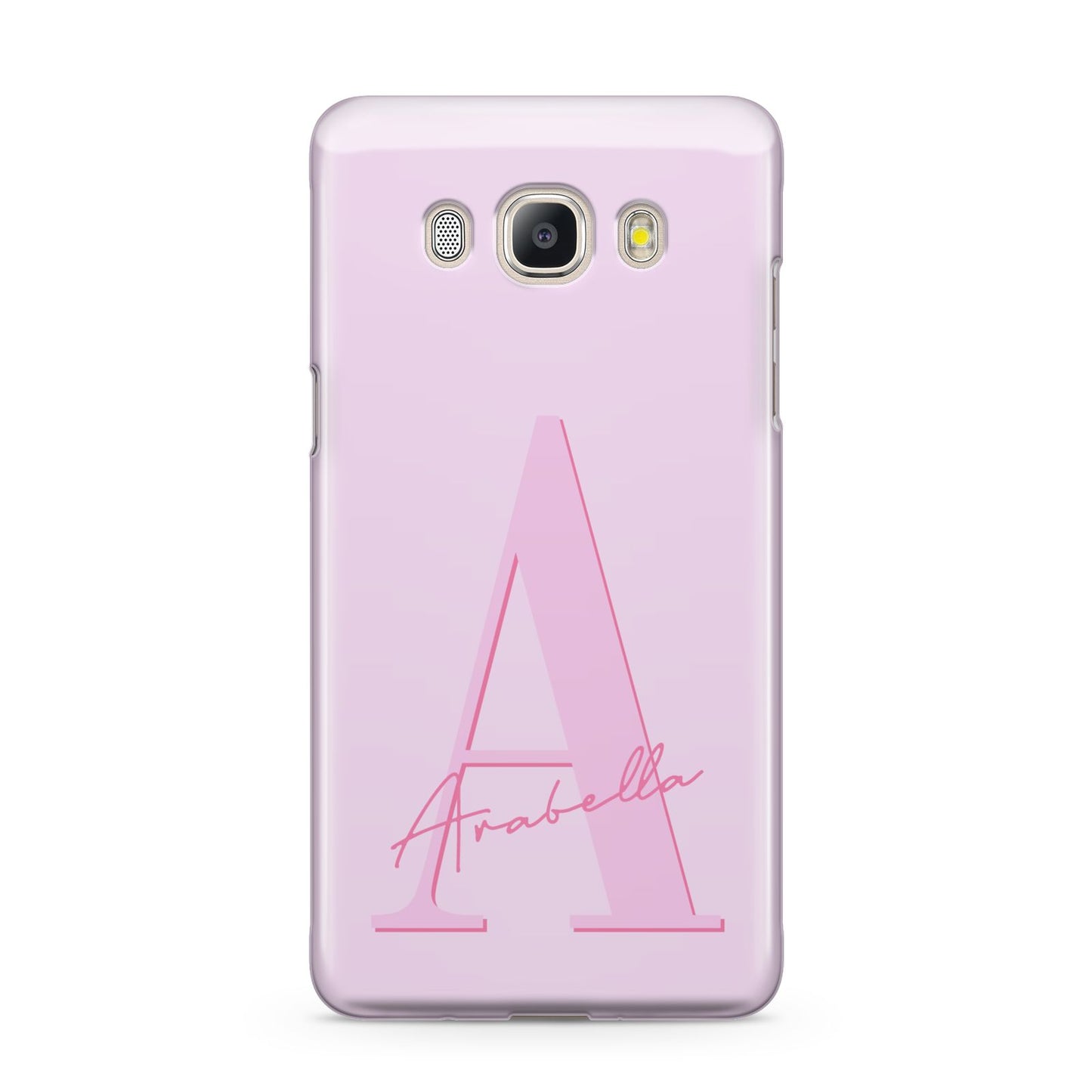 Personalised Pink Initial Samsung Galaxy J5 2016 Case