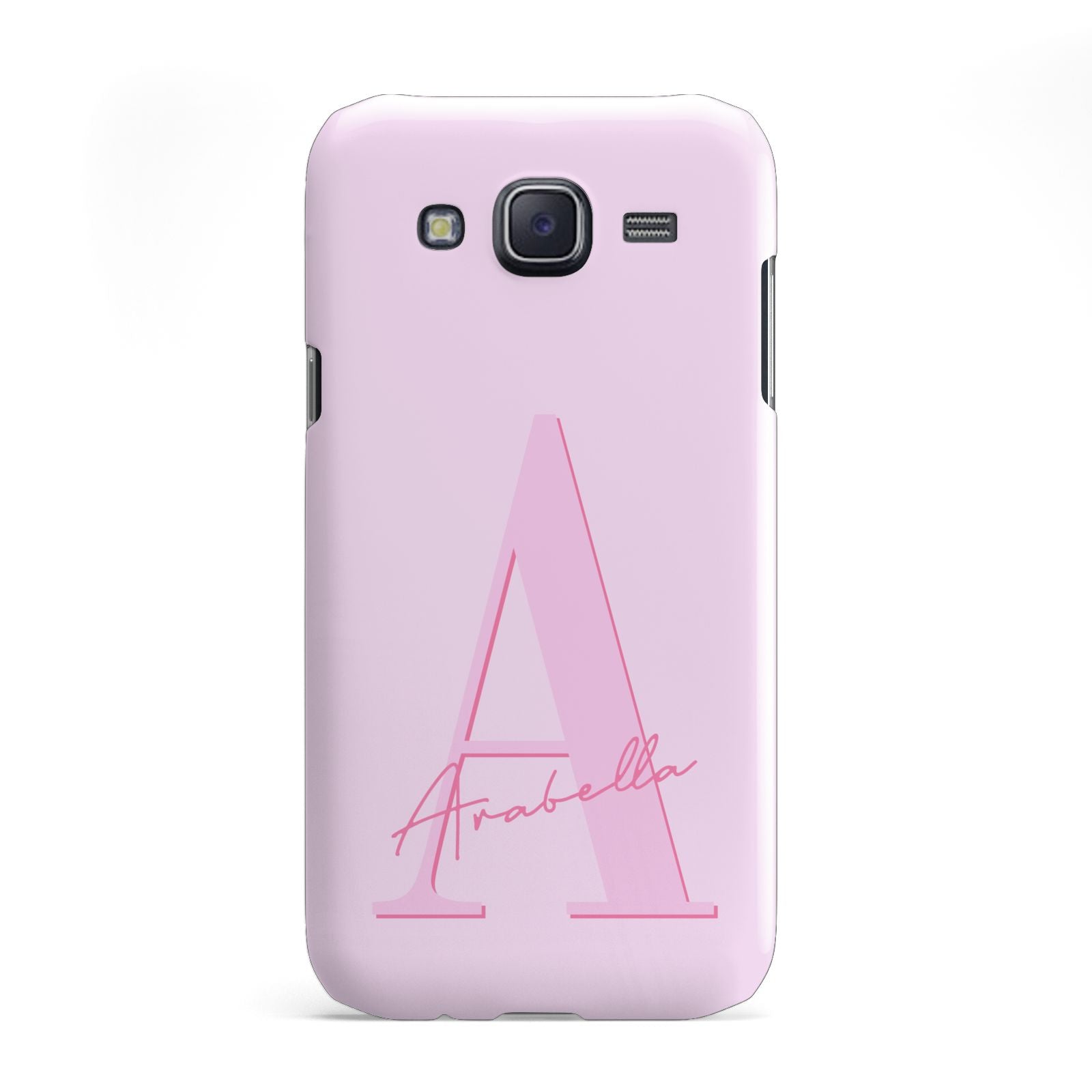 Personalised Pink Initial Samsung Galaxy J5 Case