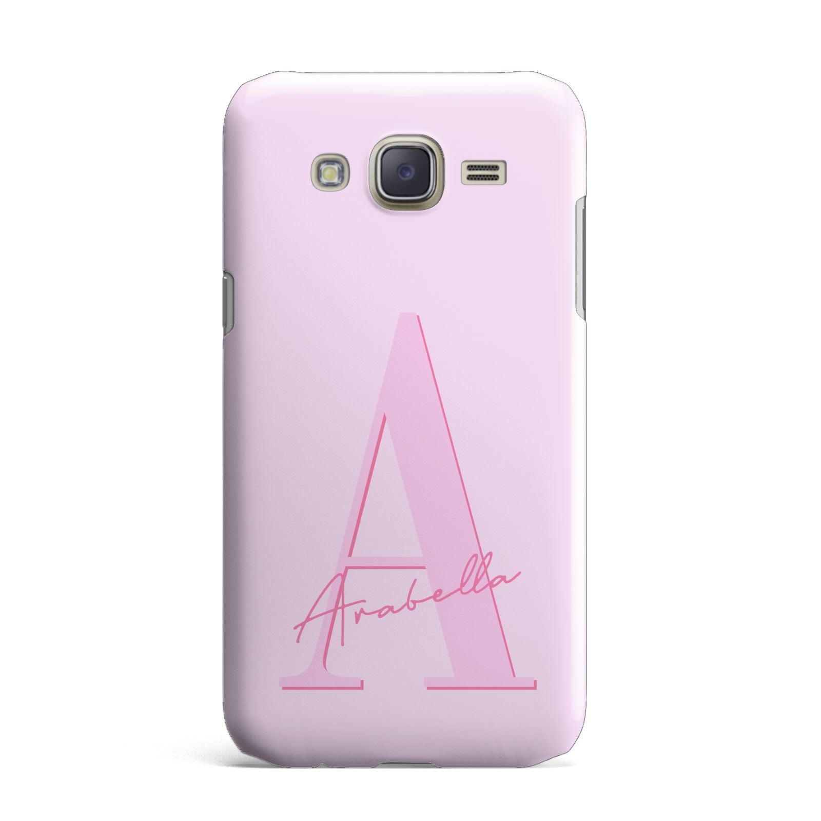 Personalised Pink Initial Samsung Galaxy J7 Case
