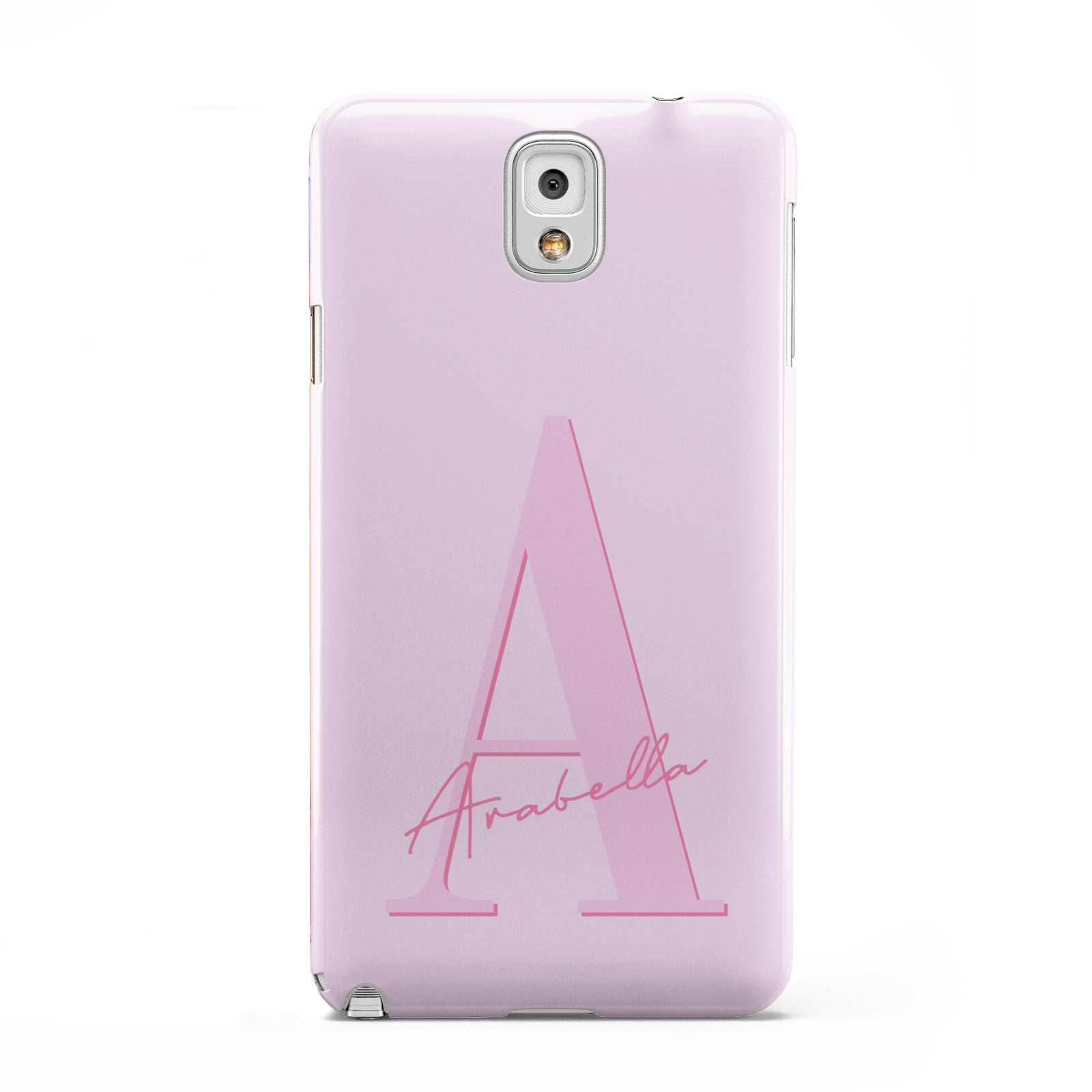 Personalised Pink Initial Samsung Galaxy Note 3 Case