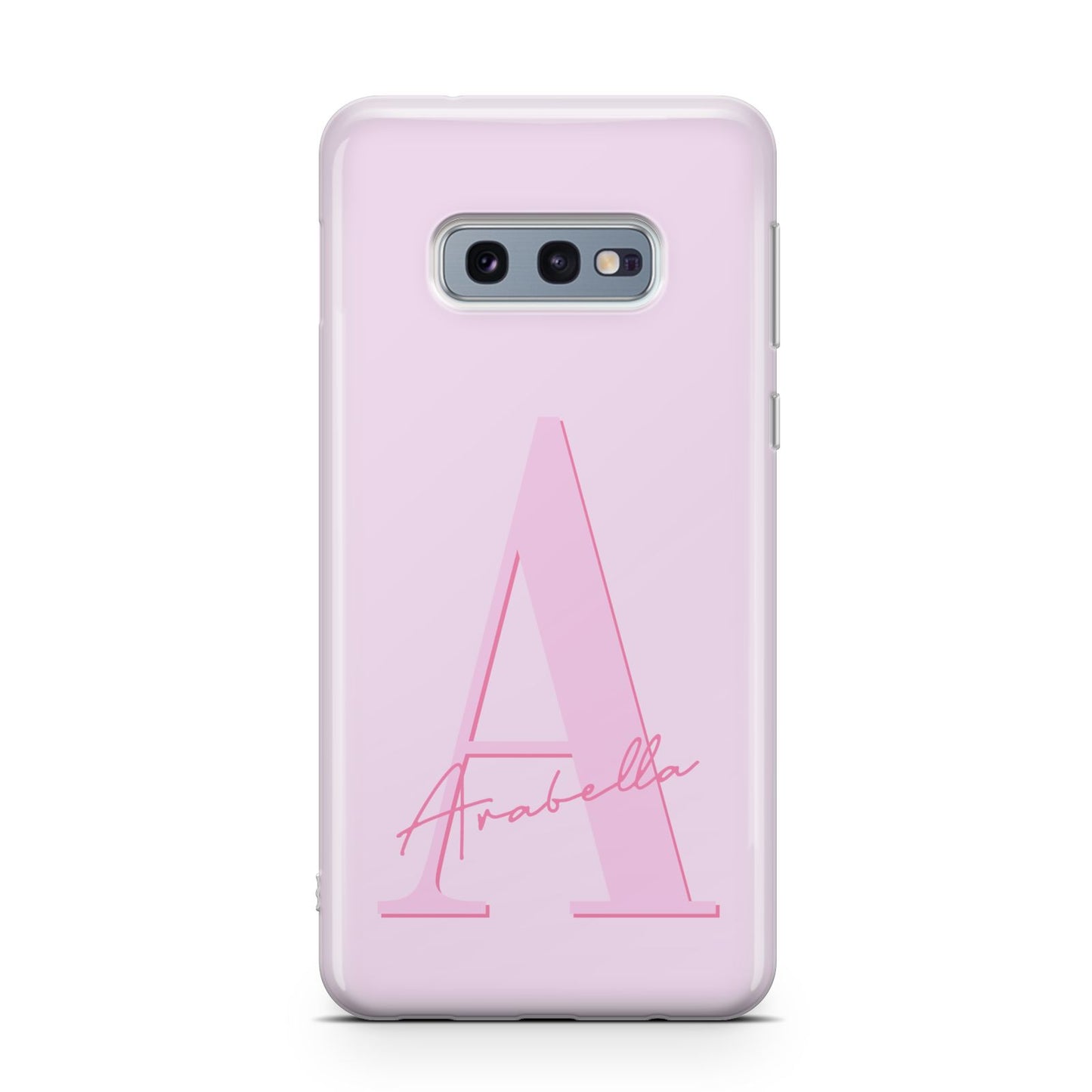 Personalised Pink Initial Samsung Galaxy S10E Case