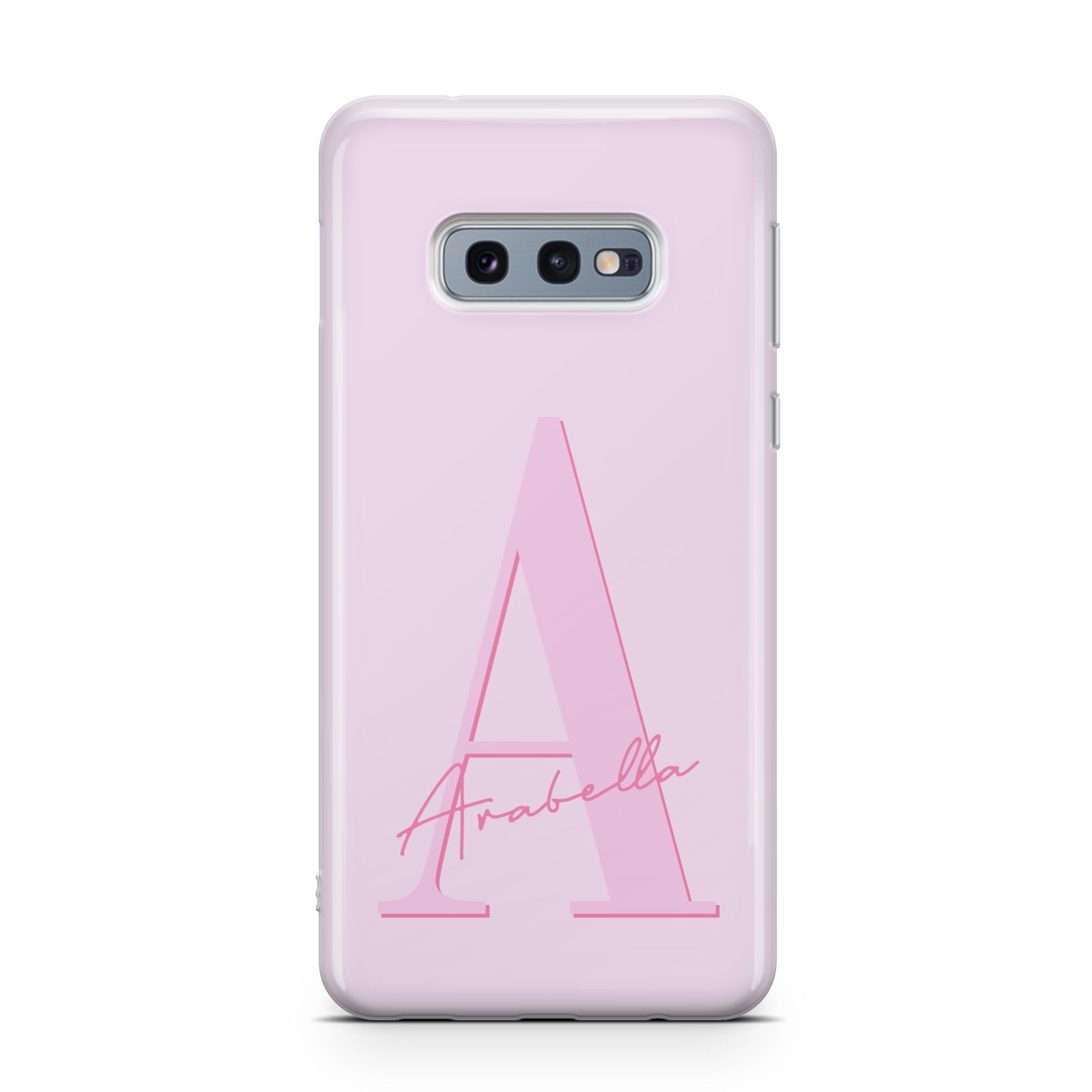 Personalised Pink Initial Samsung Galaxy S10E Case