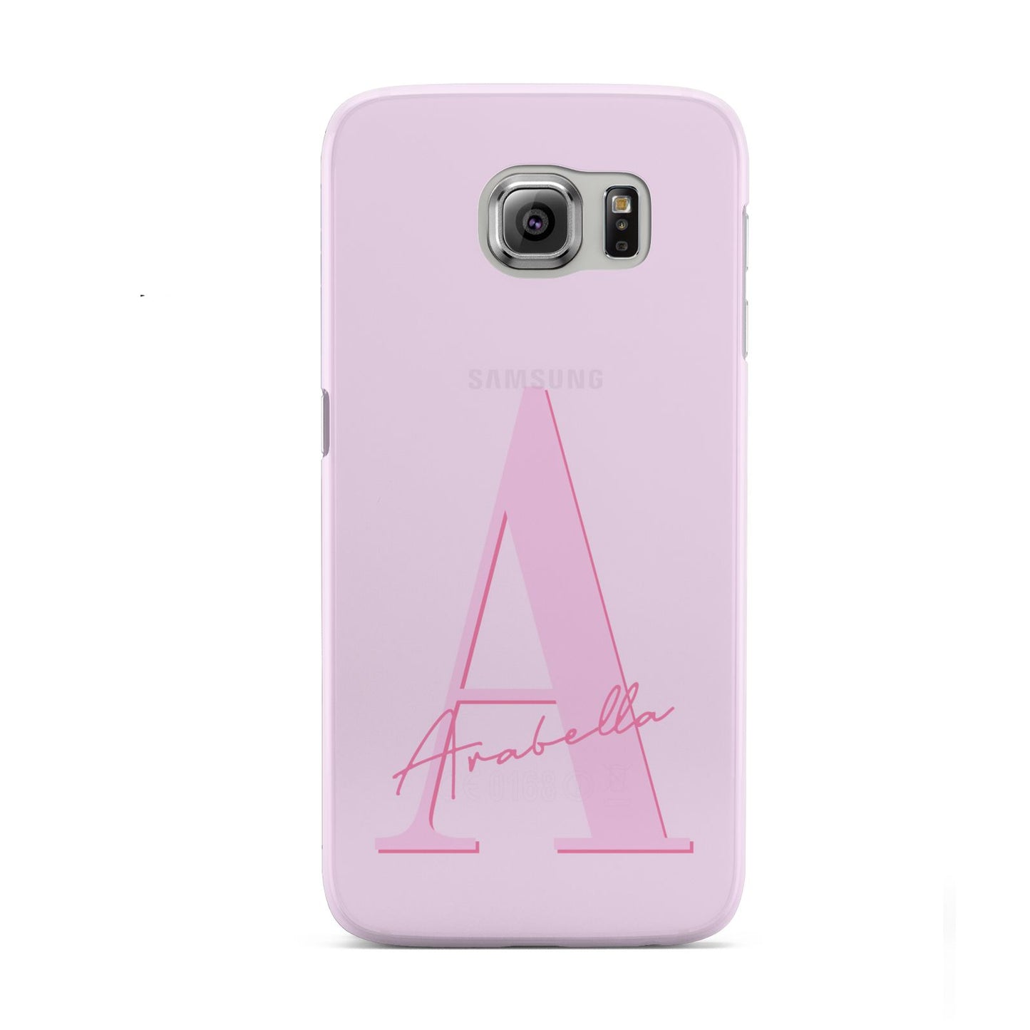 Personalised Pink Initial Samsung Galaxy S6 Case