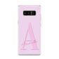 Personalised Pink Initial Samsung Galaxy S8 Case
