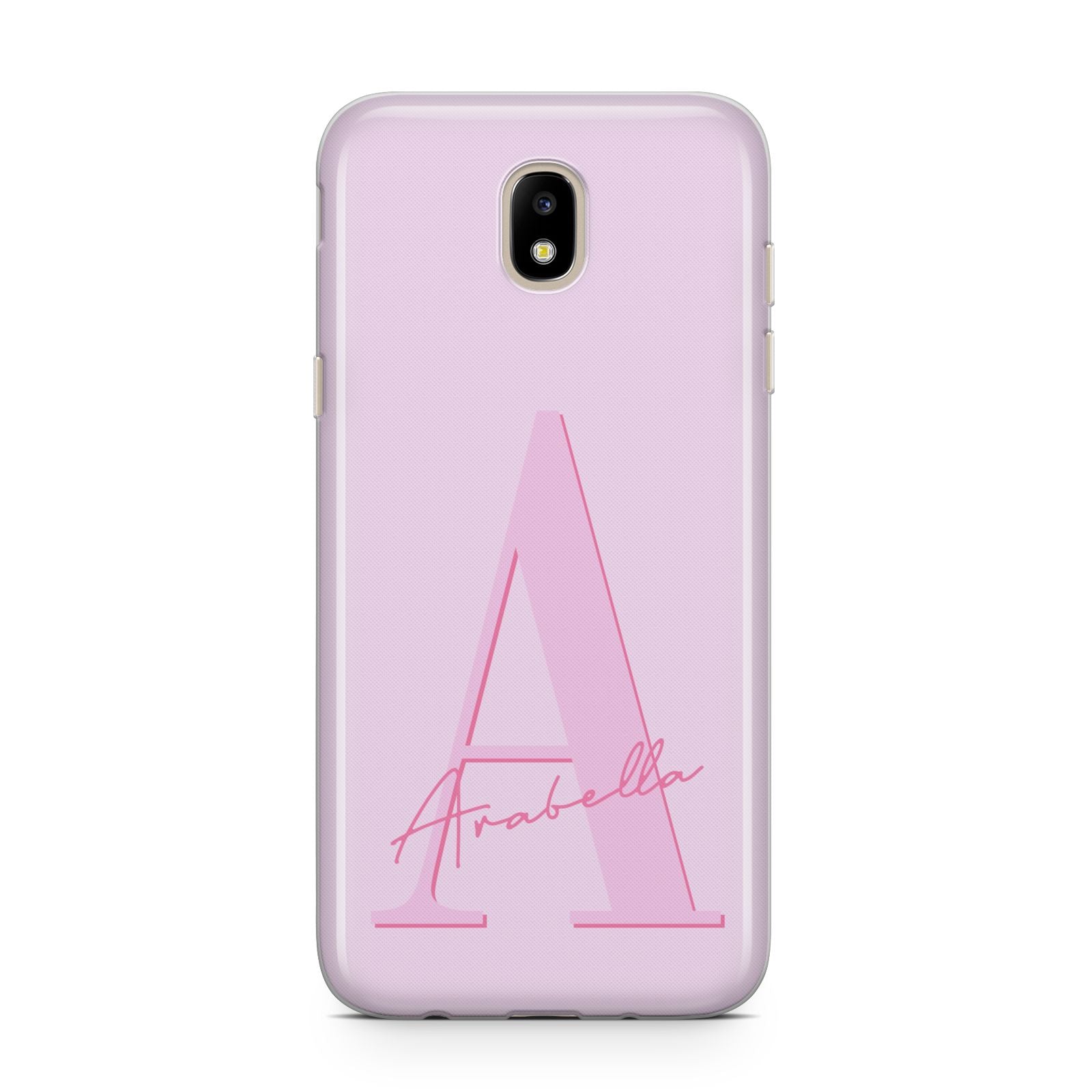 Personalised Pink Initial Samsung J5 2017 Case