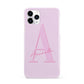 Personalised Pink Initial iPhone 11 Pro 3D Snap Case
